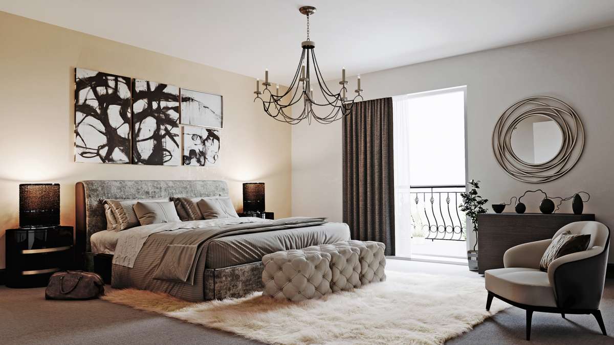 3d visualization london bedroom
