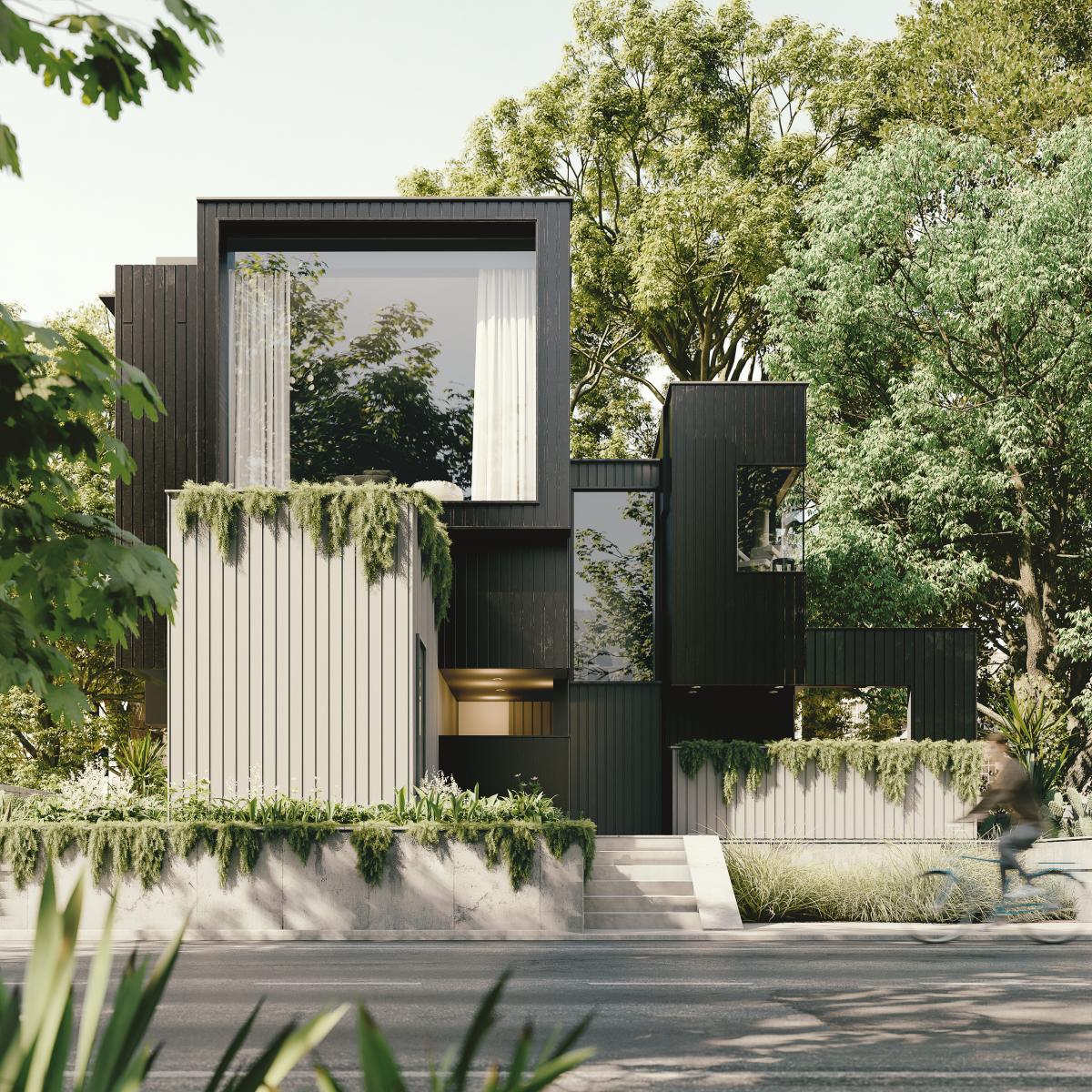 townhome 3d rendering