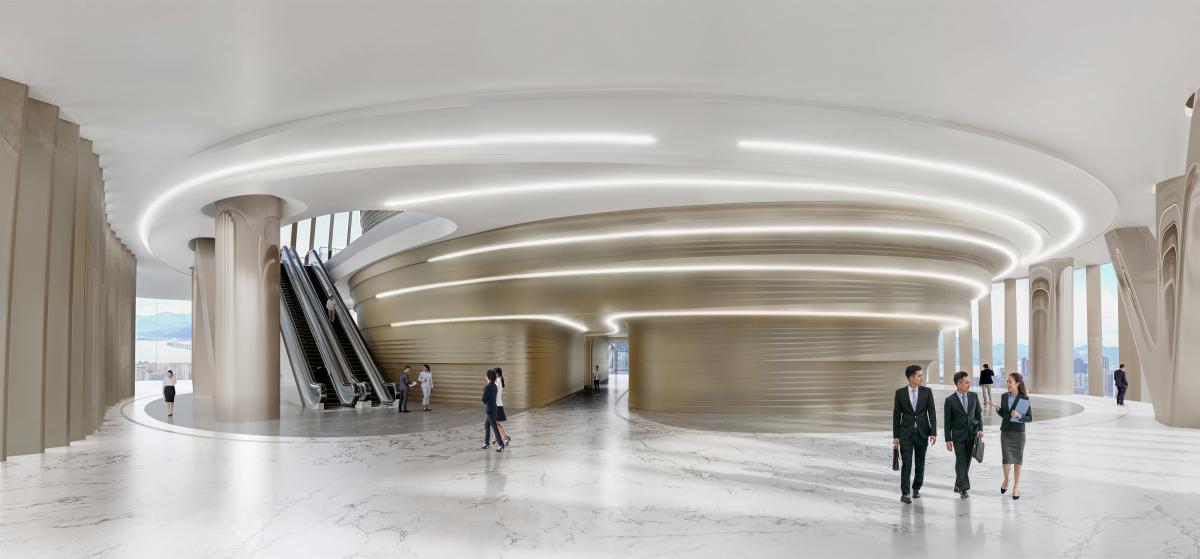 escalator 3d rendering